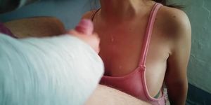 Amateur cumshot compilation on my slutty gf