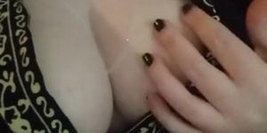 Bad Dragon Cum Lube Dripping Between Big Dd Boobs - Lady Aurality