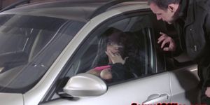BABES NETWORK - Busty Anissa Kate bangs boss in the carpark