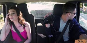 Gorgeous Jessica Rex gags a monstrous cock for a ride