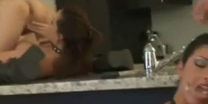 Lesbo babe gets fucked with a glass part4 - video 2