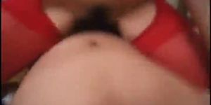 Hot asian slut having fun sucking some part1