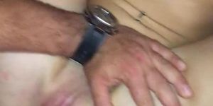 Young Horny Skinny Teen Gets Creampied While Moaning!
