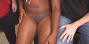 TAMPA BUKKAKE - Plump Tit Braces Chick 4 Some Bukkake!