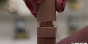 Hot TS Janelle Fennec gets her shecock cum by dude