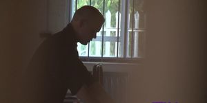 BIG DICKS AT SCHOOL - Muscle jocks fucking in secret out the back