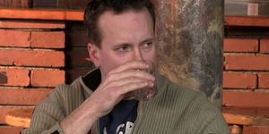 GAME FOR GAY - Hetero bartender rides his first gay cock