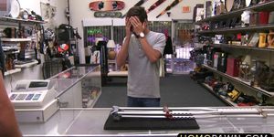 Teen guy tricked into first gay blowjob