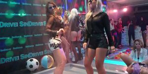DRUNKSEXORGY - Sexy party chicks fucking in club orgy