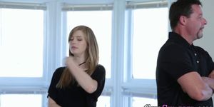 Teen gets face jizzed - video 2