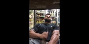 Black guy jerks off