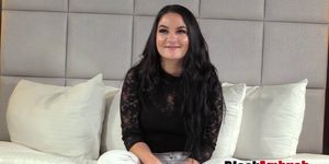 Luscious Cassidy ambushed by BBC after inserting buttplug