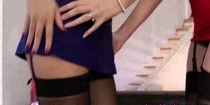 British stocking milfs lezzing up (Kaylana Reese)