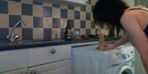 Busty MILF Masturbating In The Kitchen