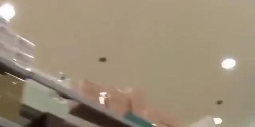 Sneaky upskirt peeps in the mall