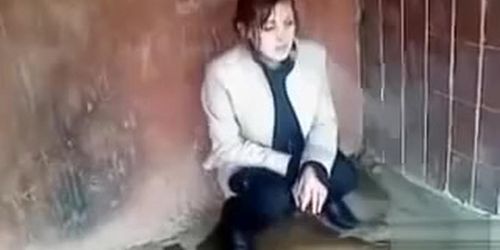 Trashed chick makes a good puddle in the corner