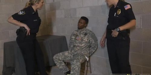 British Police Officer And Milf Pays With Sex First Time Fake Soldier Gets Used As A Fuck
