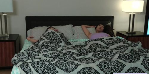 Stepson fucks new big ass Asian teen stepsis and big tits Thai MILF stepmom (Jasmine Grey, Sharon Lee)
