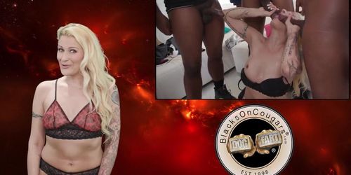 Trailer for 2000s pornstar's interracial gangbang comeback
