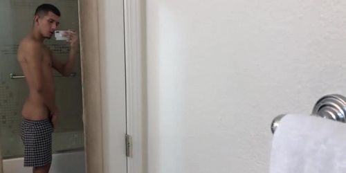 Latin Boy Roman Blake Beating Off (Uncut Dick)
