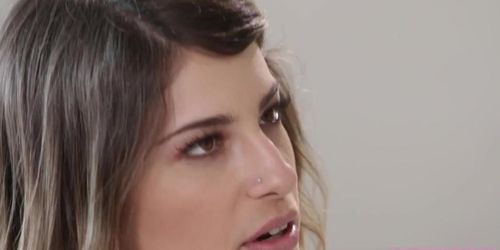 Lesbian girl scissoring with her sexy straight bff