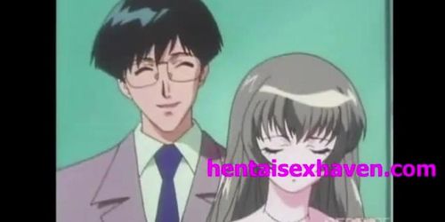 Hentai girl fucked really rough by two music stars