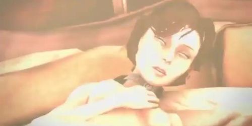 Big Dude with butterfly mask Big dick sucked by teen fucks her then cums on her face