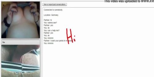 A In german woman self pleasuring with a hung male in their 1st online video media day