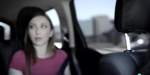 Couple pick up a teen on the road and revenge screw her (Gracie May Green, Kissa Sins)