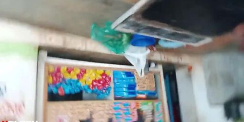 flashing cock to shop aunty