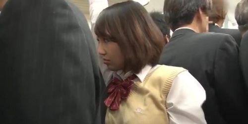 Innocent schoolgirls immediately molested in the train without notice part 2