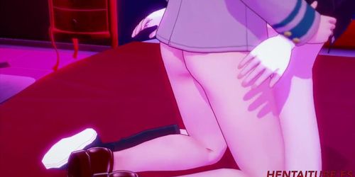 Boku No Hero Hentai - Orgy Yaoyorozu Momo, Ochako Uraraka & Kyoka Jiro With Deku, Todoroki & Bakugou with crempie 3D Cartoon Ani