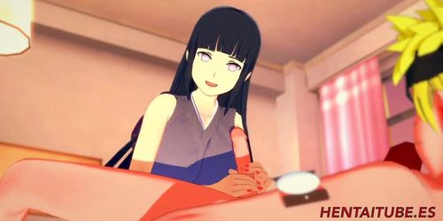 Naruto Boruto Hentai - Naruto x Hinata. Handjob, Boobjob & Fuck with cum inside - Animation 3D porn