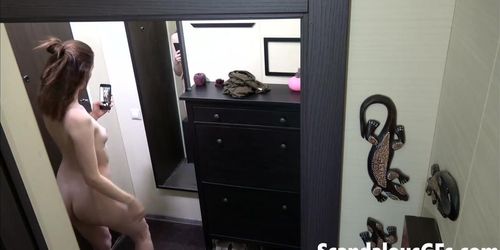 SCANDALOUSGFS - I filmed her taking naughty selfies to send to the guy she s cheating with