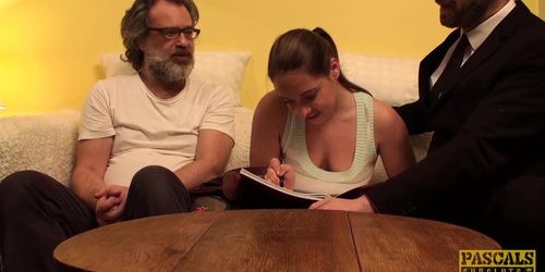 PASCALSSUBSLUTS - Anally destroyed subslut gets cum in mouth (Olga Cabaeva, Pascal White, Patrizia Berger)