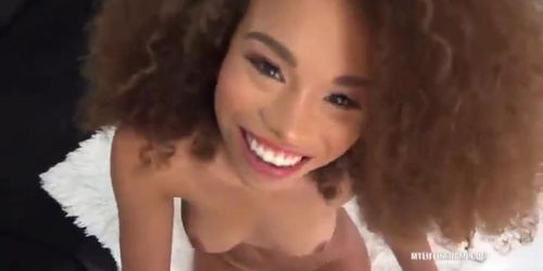 Sexy Ebony Girl Gets Dicked Down During Shot