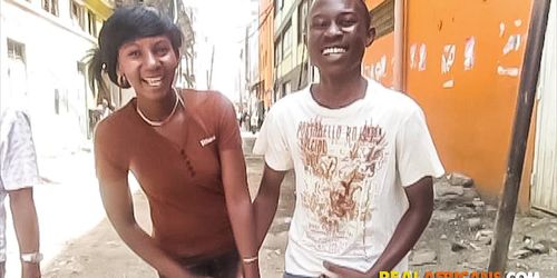 REAL AFRICANS - Amateur Ebony Black Bikini Babe Get Shower Pounding