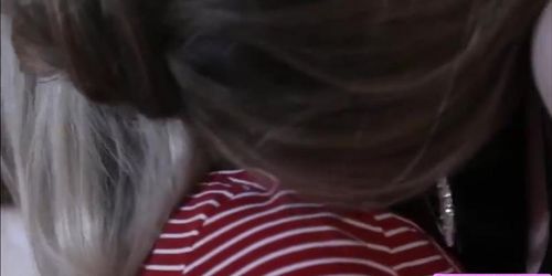 Busty stepmom gets her wet pussy licked by her stepdaughter