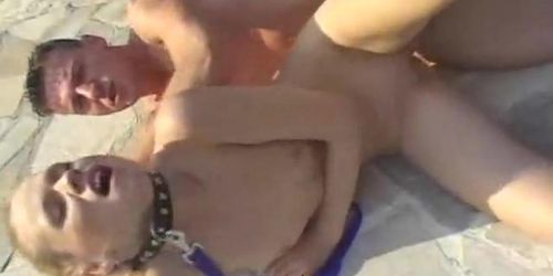 Clean teen hoe fuck you by the pool