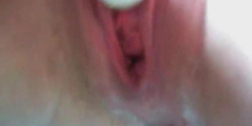 Cute girlfriend fingering anus