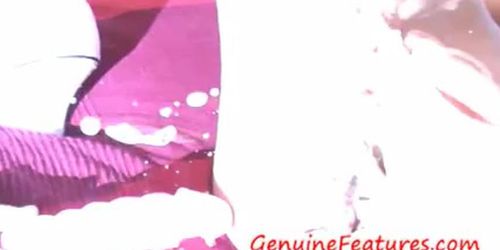 GENUINEFEATURES - Barbie squirts on a pink dildo (Dolores Dirty, Real Sexi Barbie)
