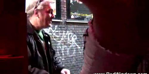 RED LIGHT SEX TRIPS - Dirty slut is eager to begin fucking the tourist on his visit