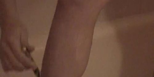 AMATEURCANADA - Pregnant geek girlfriend showering her swollen boobs and sexy body
