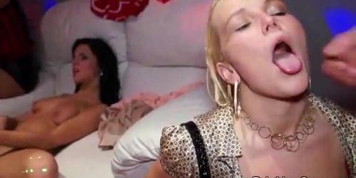 Euro pornstars fucked and cummed on  from lucky guys