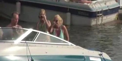 PARTY FEMALES - Hot Babes Party Hard On Boat During Spring Break (Daryn Lee)