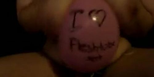 fat girl balloon popping (Laura Orsolya)