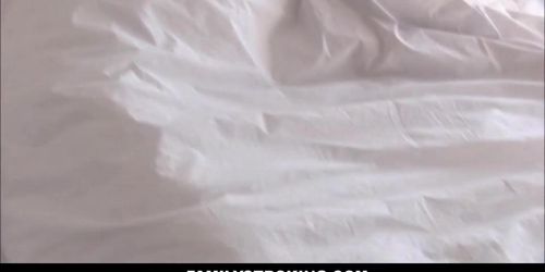 Step Dad Wakes Up Both Hot Teen Step Daughter While Mother Sleeps Next To Them. (Elsa Jean, Hollie Mack)