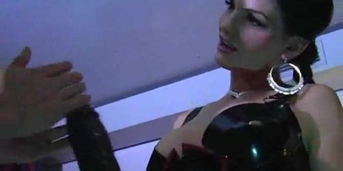 Carmen Rivera - Double Trouble guy fucked with enormous strap on (Katerina Nova, Pure Angel)