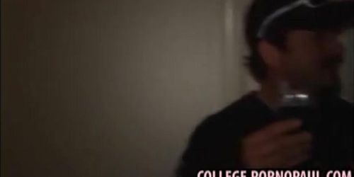 Black college chick fucked on pool table