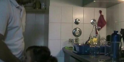 Cam; Amateur seduction and sex in kitchen